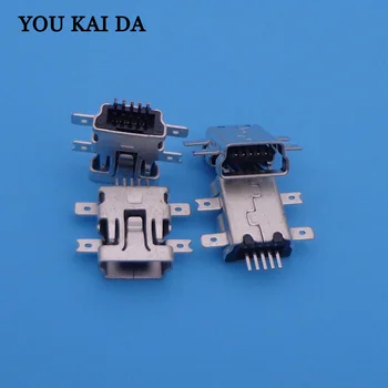 

100PCS/LOT MINI USB Connector Micro USB Jack power socket for Motorola V3 5-pin 5pins charging port data long foot dock plug