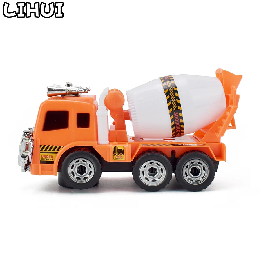 Электронный универсальный колесный миксер грузовик для мальчика игрушки светодио дный светодиодные мигающие огни звуки Diecasts Инженерная