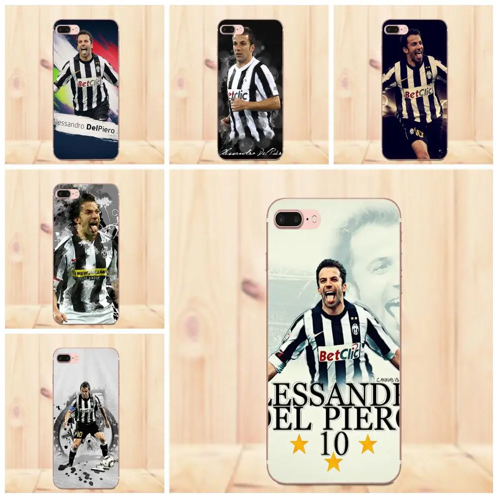 

TPU Mobile Cases Covers Del Piero For Huawei P7 Honor 4C 5A 5C 5X 6 6C 6A 6X 7 7X 8 9 V8 V10 Y3II Y5II Y6II G8 Play Lite