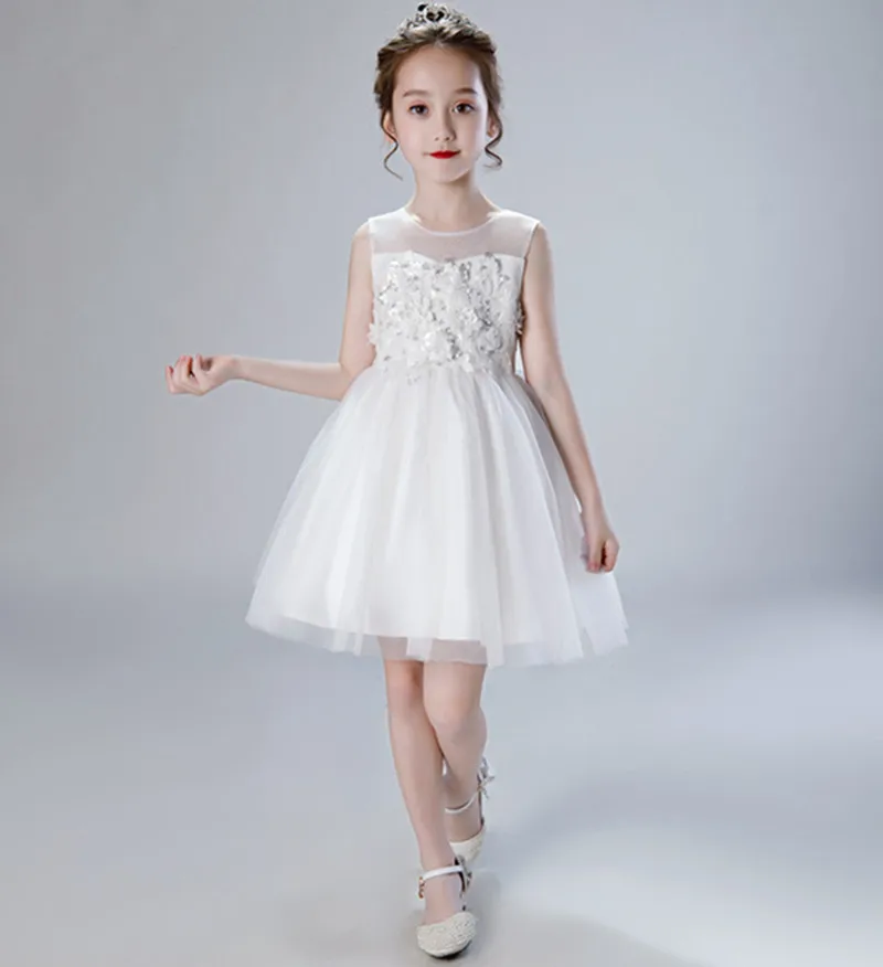 

Summer children Girl floral Princess Party Dress Wedding birthday dresses Kids Sleeveless Flower Dresses for girls 3-10 years