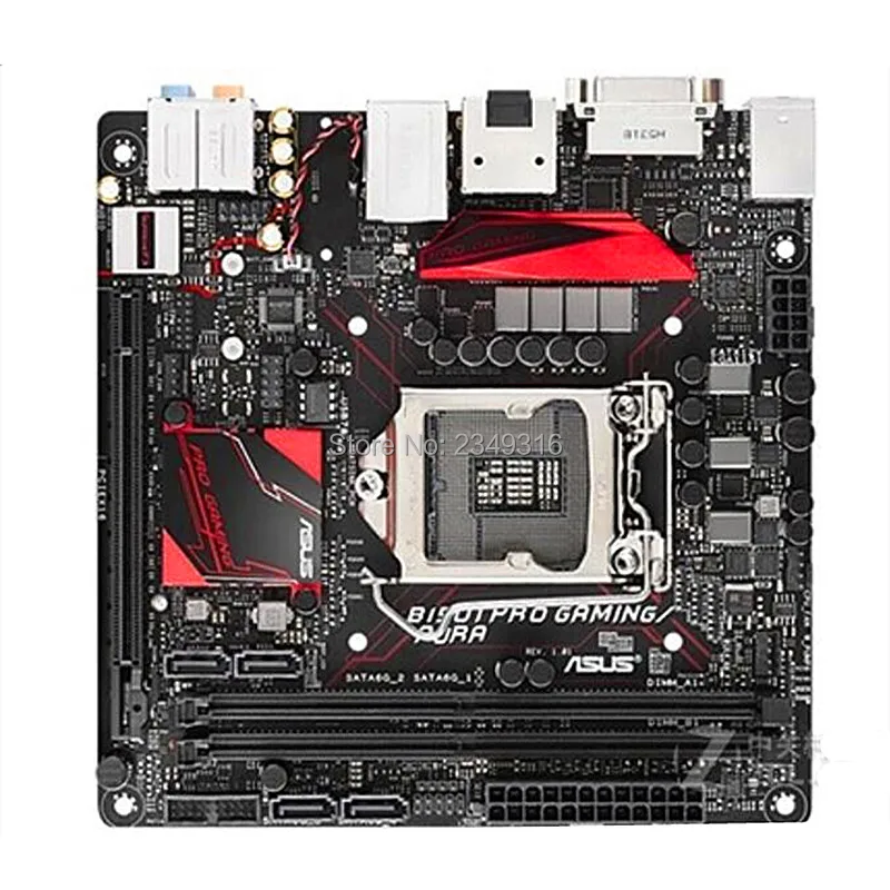 

For Asus B150I PRO GAMING/AURA Desktop Motherboard Socket LGA 1151 DDR4 B150 SATA3 USB3.0 MINI-ITX ITX HTPC Motherboard