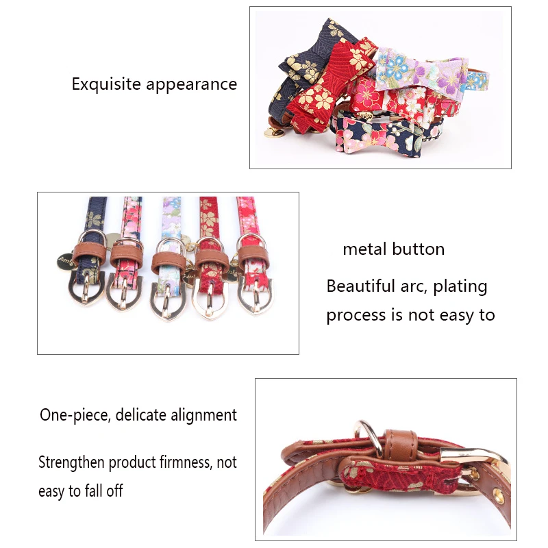 Lovely Bow Cat Dog Collar Necklace Puppies Cat Collar Leatherwear Adjustable Cat Collars For Pet Supplies Cat And Dog Universal Lovely Bow Cat Dog Collar Necklace Puppies Cat Collar Leatherwear Adjustable Cat Collars For Pet Supplies Cat And Dog Universal
