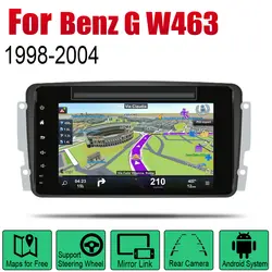 Android 2 Din автомобильное радио, dvd для Mercedes Benz G W463 1998 ~ 2004 автомобильный мультимедийный плеер gps навигационная система Радио стерео