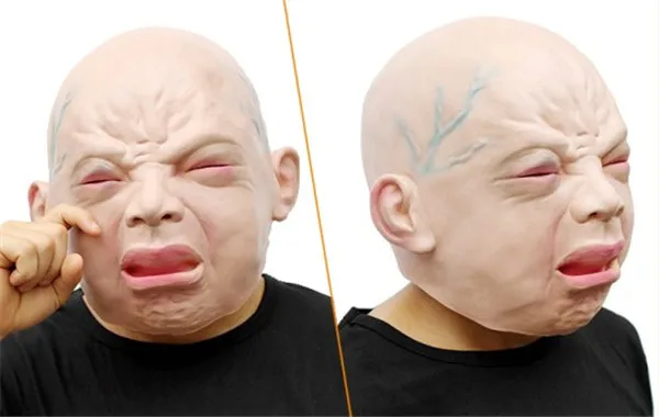 Crying Ghost Baby Scary Halloween Party Costume Dress Make up Prop Toy - 8
