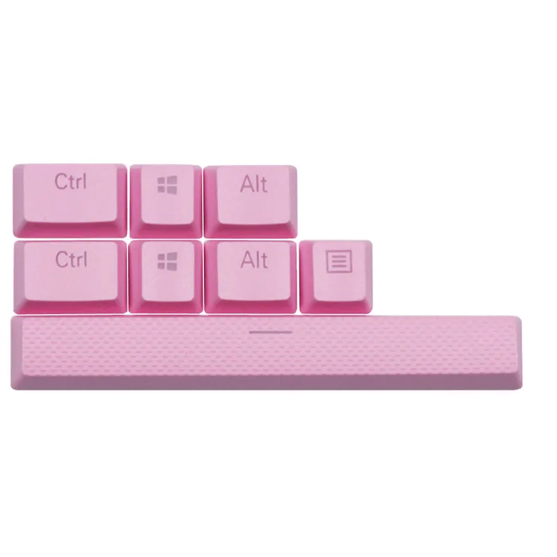PBT ключ колпачки для Corsair STRAFE K65 K70 K95 logitech G710+ Механическая игровая клавиатура, подсветка Doubleshot Cherry MX ключ колпачки - Цвет: Pink