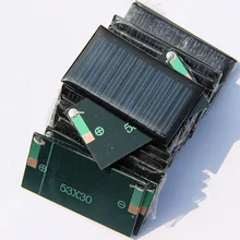 0.15W 5V Mini Solar Cell Solar Panel For 3.6V Battery Charger DIY Solar Toy Panel Education Kits 53*30MM 20pcs/lot Freeshipping