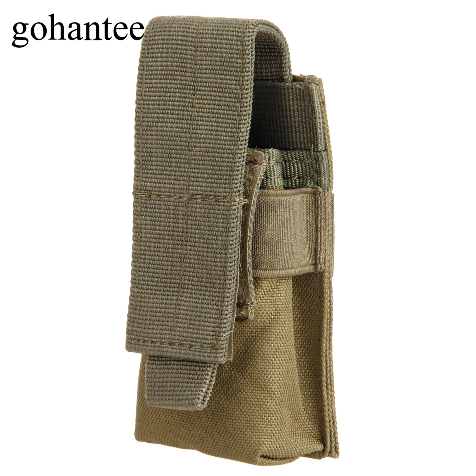 Gohantee MOLLE Clip тактическая M5 сумка для фонарика тактическая сумка подсумок для одного магазина картридж для охоты Клип кобура для пистолета - Цвет: Army Green