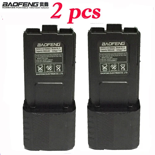 2pcs Full Capacity Big 7.4v uv-5r 3800 mah Baofeng Accessories For Radio Walkie Talkie 3800mah uv5r uv-5re UV 5R baofeng battery | Мобильные