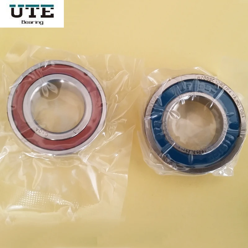 

1pair UTE H7005C 2RZ P4 HQ1 DBA 7005 25X47X12 Double sealed angular contact bearings Speed spindle bearings CNC ABEC 7