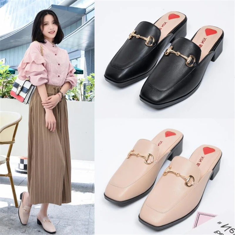 

2019 Women Slippers Flip Flops leather house Sandals for Slides Summer Woman Female Fashion house luxury shoes women designers