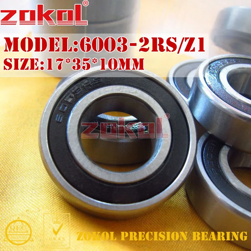 ZOKOL 6003 RS Z1 Подшипник RZ Z3V3 ZZ S6003Z радиальный шарикоподшипник 17*35*10 мм|bearing 6003|bearing