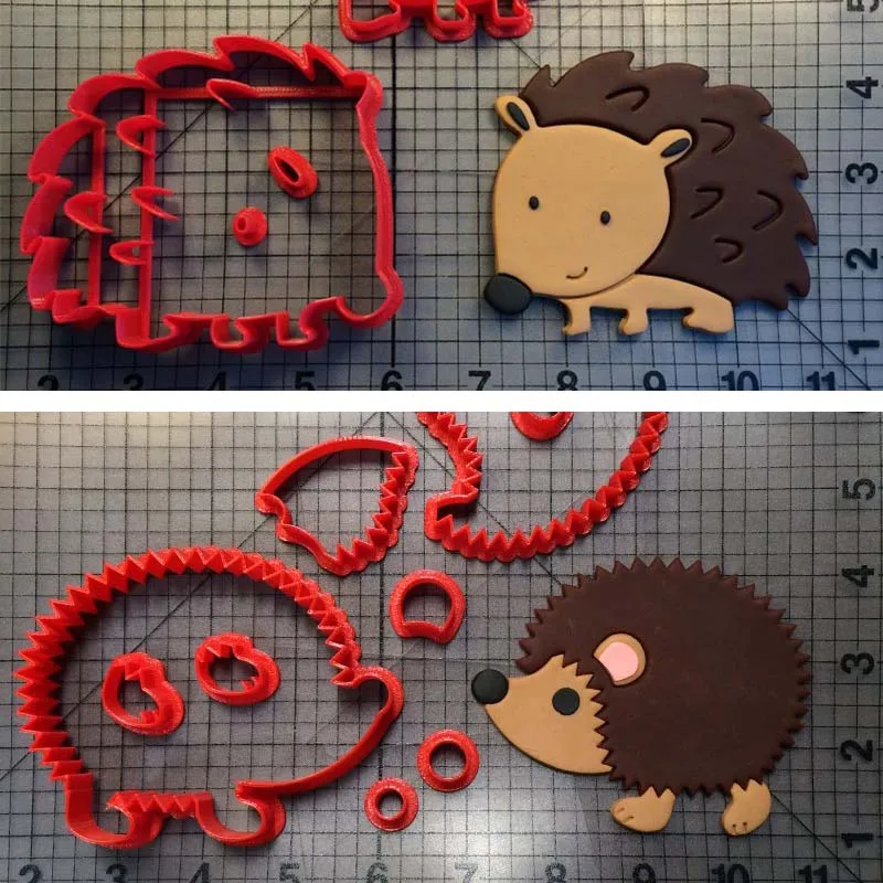 

Animal Series Hedgehog Cookie Cutter Cake Decorating Tools Custom Made 3D printed Biscuits Stainless PLA Tool Cake Baking Mould