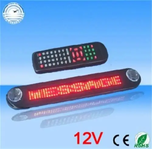 Super Bright Car 12v Red Display Led Sign Light Message Digital Moving Scrolling Screen Free Shipping Lighted Store Sign Lighted Address Signsign Making Aliexpress