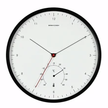 Geekcook креативные металлические дизайнерские настенные часы простые весы скандинавский минималистичный стиль термометр гигрометр многофункциональные настенные C
