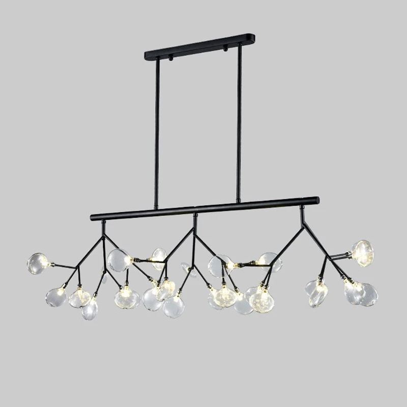 Modern Firefly Pendant Strips Branch Pendant Lamp Light Nordic firefly  Cafe Bar Iron Suspension Fixtures LED Three-end light (4)