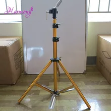 1pcs Blue Color Hair Salon Adjustable Aluminum Tripod Stand Mannequin Training Head Holder Wig Stand Clamp 1pcs Blue Color Hair Salon Adjustable Aluminum Tripod Stand Mannequin Training Head Holder Wig Stand Clamp