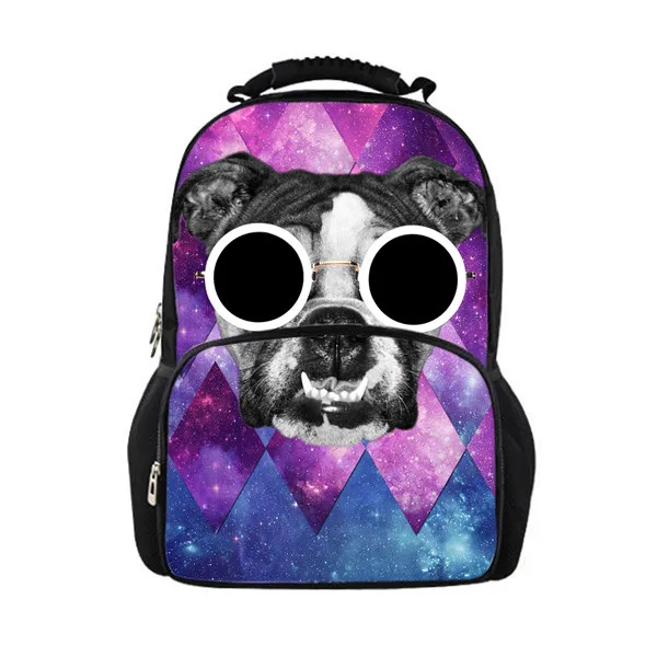 Детский Школьный рюкзак с 3D принтом Собаки Рюкзак для девочек-подростков, крутой женский рюкзак для ноутбука, повседневный рюкзак для девочек-подростков - Цвет: CC2312A