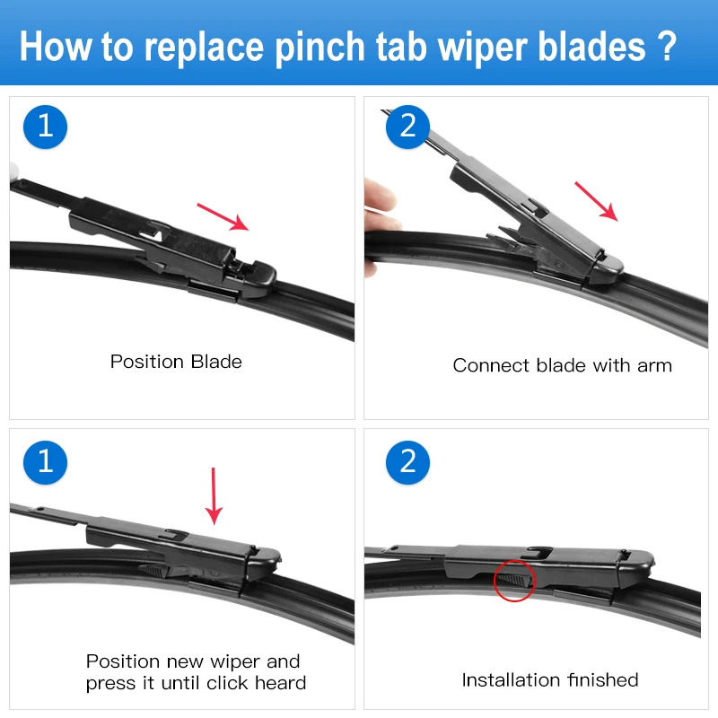 REFRESH Щетки стеклоочистителей для FIAT Grande Punto Fit Pinch Tab Arms 2005 2006 2007 2008 2009 2010 2011