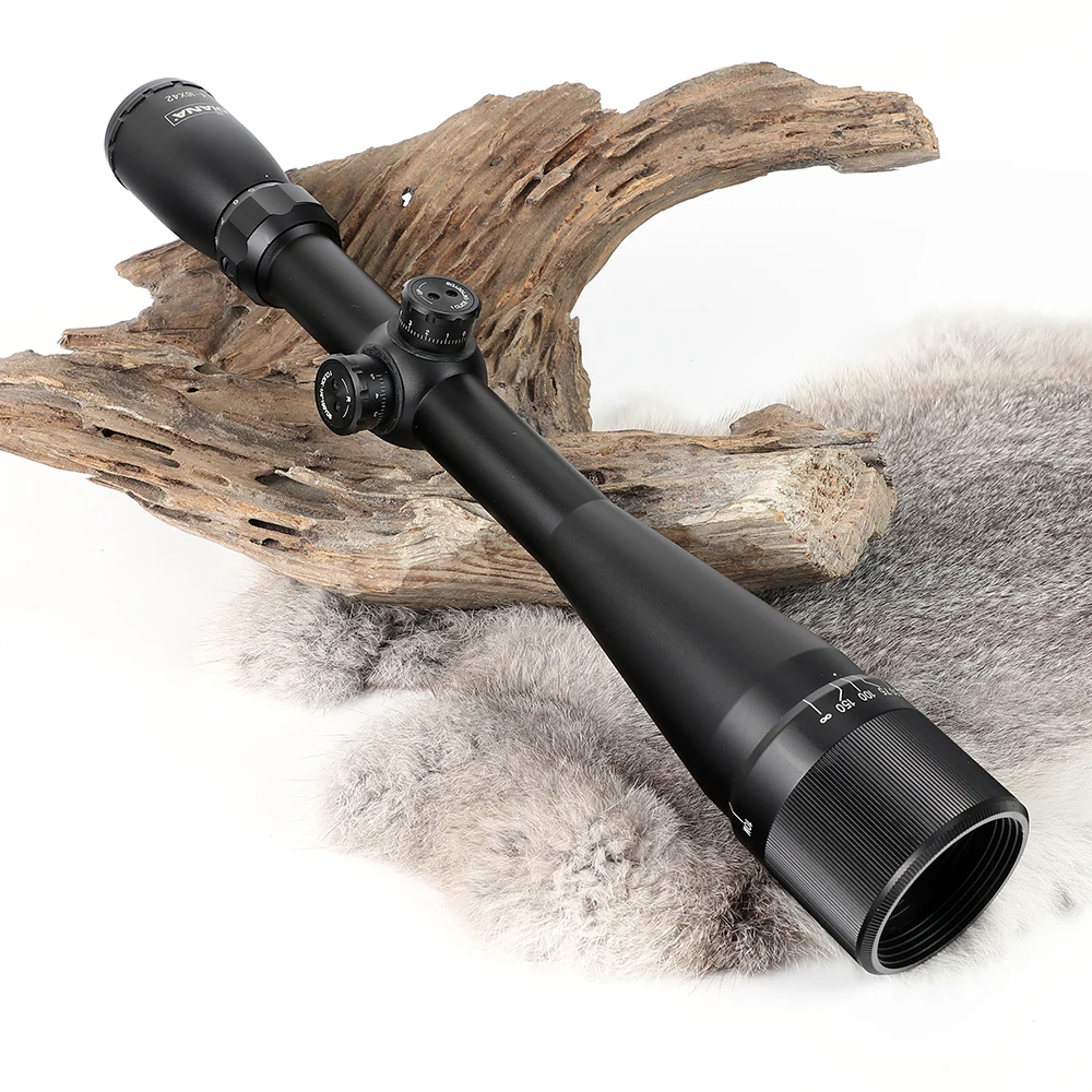 DIANA 4-16X42 AO Hunting Rifle Scope Mil-dot Wire Reticle Optical Sight Full Size with Picatinny or Dovetail Rings Riflescope (7)