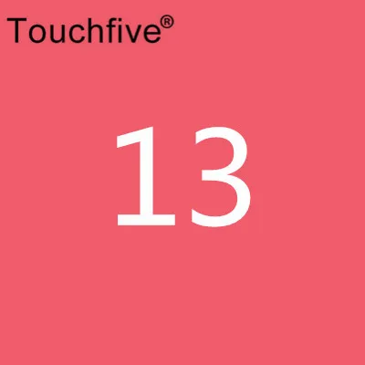 TOUCHFIVE опционально цвет соответствия искусство маркеры Кисть ручка эскиз на спиртовой основе маркеры двойная головка манга ручки для рисования товары для рукоделия - Цвет: 13