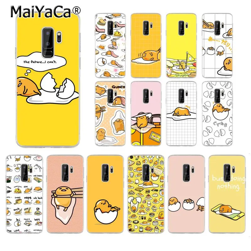 

MaiYaCa cute lovely gudetama lazy egg Soft Shell Phone Case for Samsung Galaxy S9 plus S7 edge S6 edge plus S5 S8 plus case