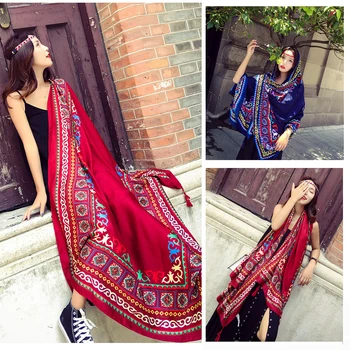 

180*100CM Spring summer women long scarf cotton and linen soft Bohemian style shawl fashionable travel ladies scarves pashmina