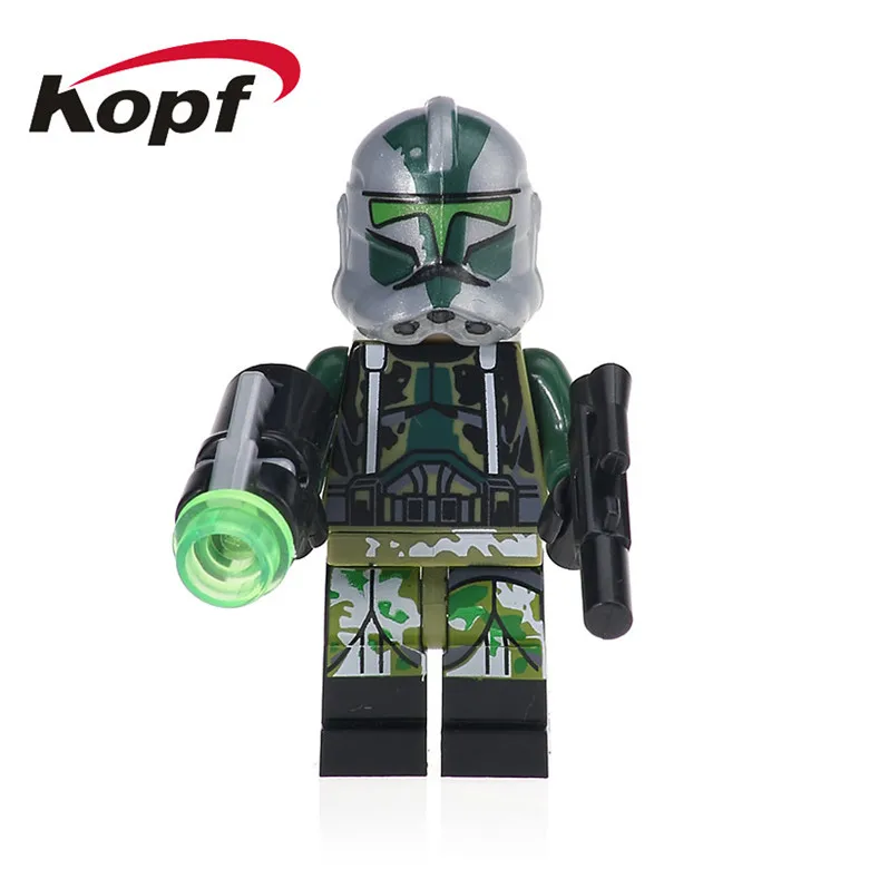 20 шт. Space Wars Clone Trooper Commander Gree кашиике Соберите Кирпичи фигурки строительных блоков Детский подарок игрушки XH 633