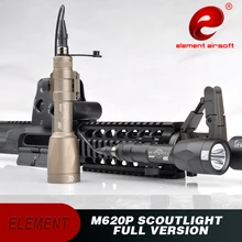 Тактический флэш-светильник Element Airsoft M620P для скаутинга, охотничий флэш-светильник, сверхяркий, 630 люмен, оружейный светильник EX363