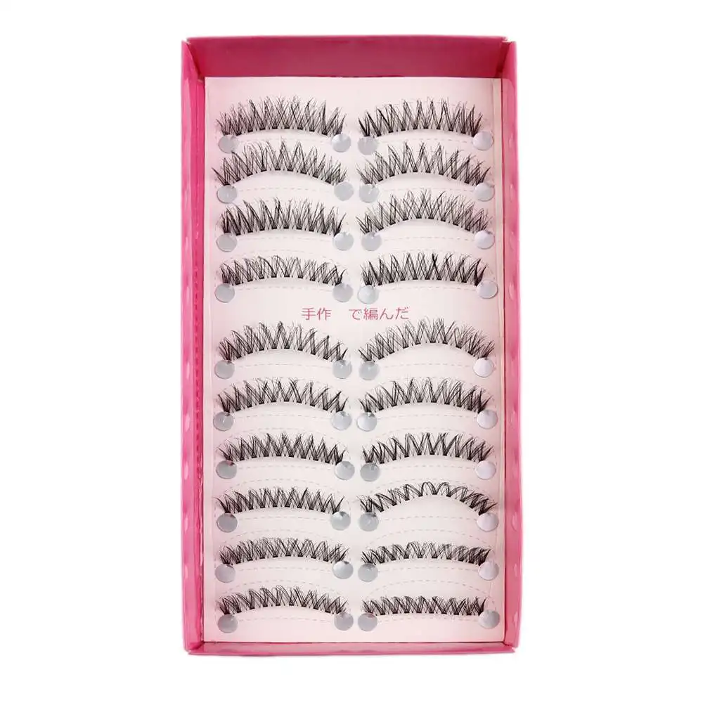 

10pair/Set Makeup Beauty Handmade Women Lady Natural Fashion Extension False Eyelashes Soft Long Eye Lash Cosmetic Tools