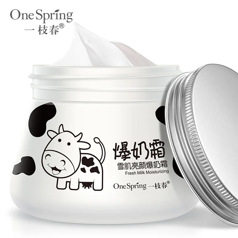 OneSpring 80g Natural Milk Cream Facial Moisturizer Face Cream