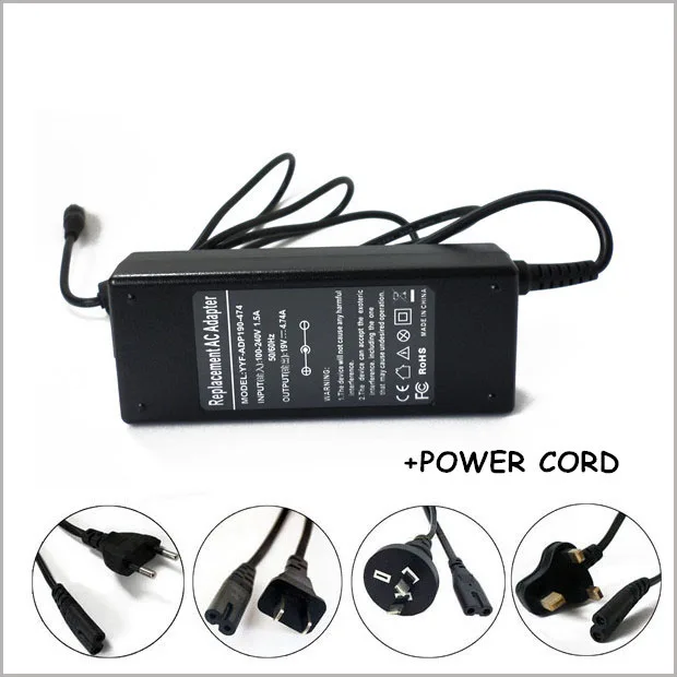 19V 4.74A 90W Laptop AC Adapter Charger For Ordenador Portatil Samsung RC410 RC420 RC510 RC512 RC518 RC520 RC530 Notebook PC | Компьютеры