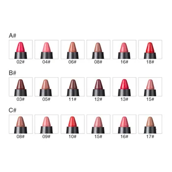 

Menow 6 Color/Pack KISS PROOF Sexy Beauty Waterproof Lasting Do Not Fade Lipstick Pen+1Pcs Pencil Sharpener+Cleansing milk