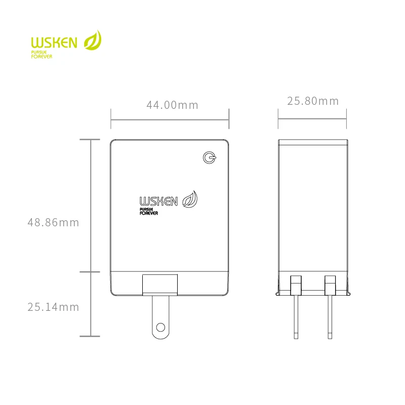 WSKEN USB зарядное устройство для телефона max 2.1A 4 порта Зарядка для телефона для iPhone X 8 7 redmi note 5 для samsung galaxy s8 S9 note8