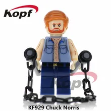 Single Sale Super Heroes The king of Action Films Chuck Norris Deadpool Toxin Bricks Building Blocks