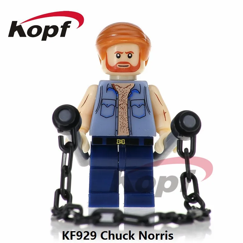 Single Sale Super Heroes The king of Action Films Chuck Norris Deadpool Toxin Bricks Building font