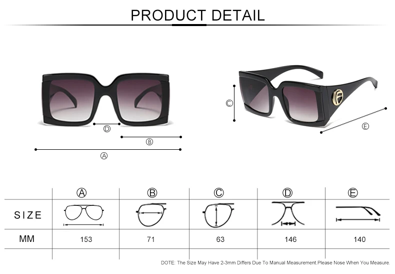Королевская девушка индивидуальность большая коробка трендовые Солнцезащитные очки женские брендовые Дизайнерские Большие шарнирные солнечные очки UV400 ss394
