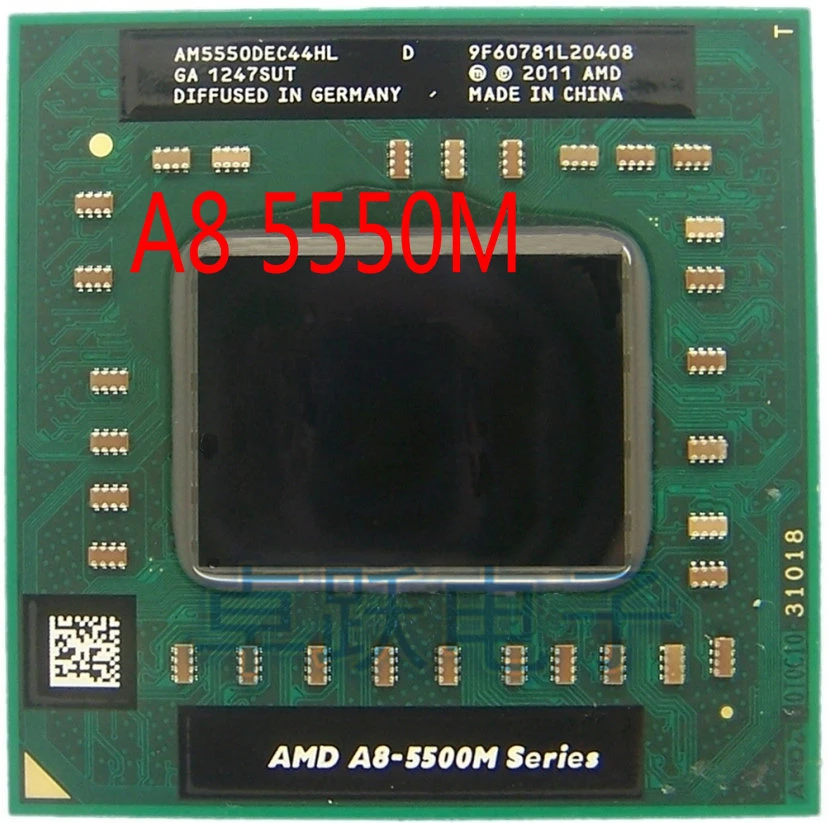 AMD Laptop CPU A8 5500M series A8-5550M A8 5550M AM5550DEC44HL Socket FS1 CPU 4M Cache/2.1GHz/Quad-Core Notebook processor gaming processor