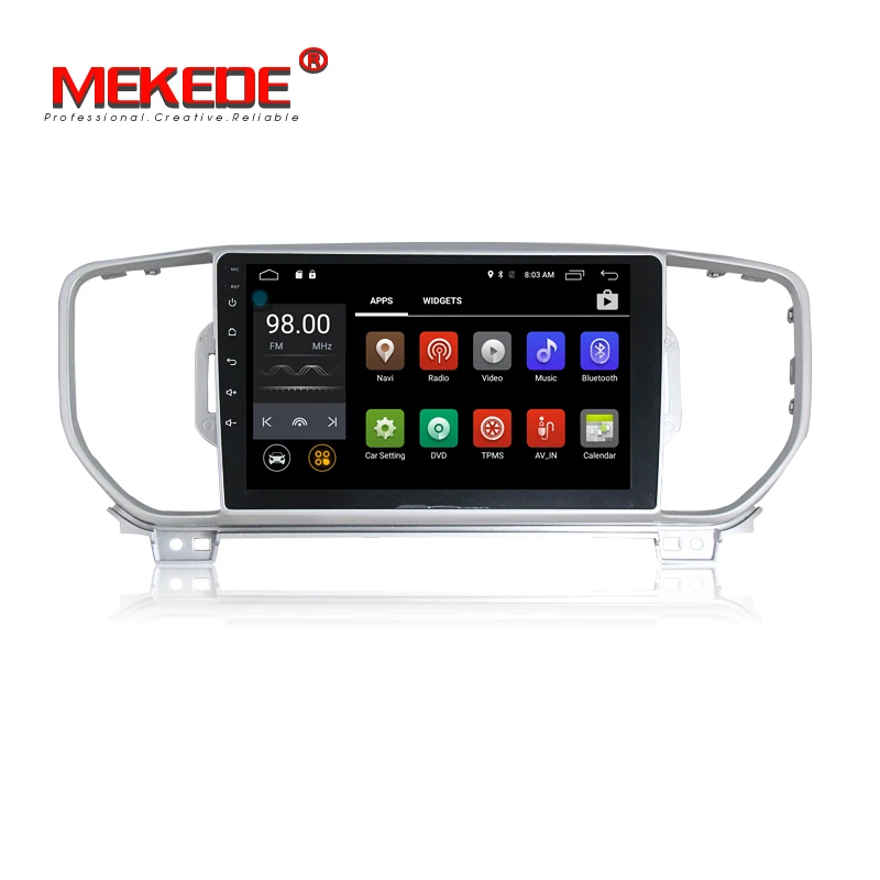 

Quad core android 7.1 system car dvd car radio player for KIA KX5 Sportage 2016 2017 support wifi BT 4G Steering wheel controls