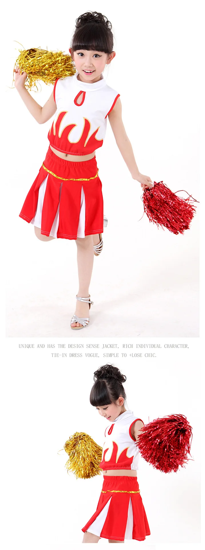 High School Cheerleader костюм для девочек униформа для Выступления Хэллоуин нарядное платье Чирлидер платье Спортивная 18