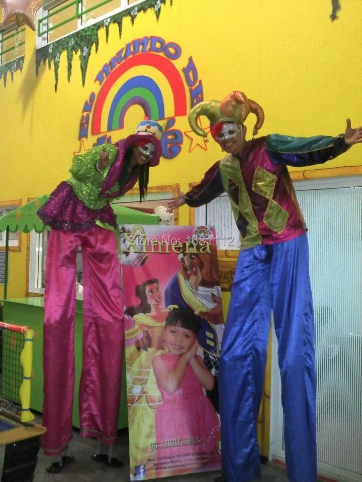 Костюм для ходулей/одежда/Клоун игрушки с длинными ногами костюм клоуна