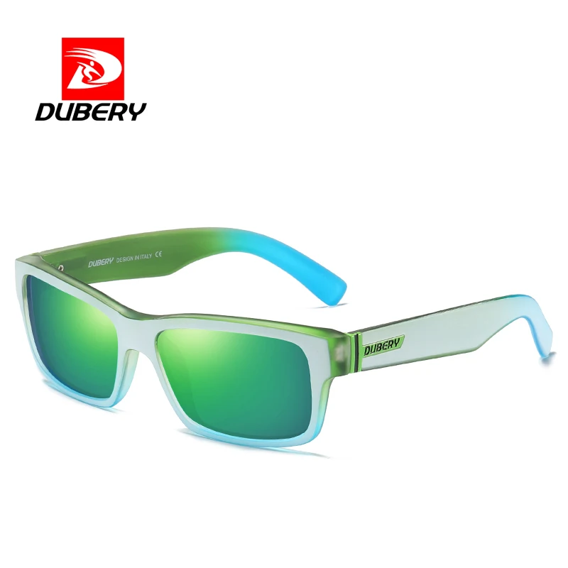 

DUBERY Spuare Mirror Polarized Sunglasses Men Driver Shades Coating Fashion Square Male Summer UV400 rectangle Oculos