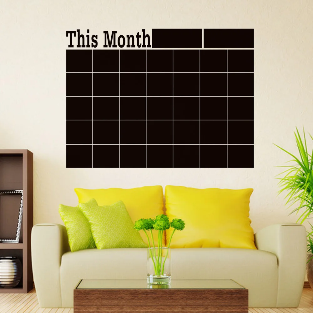 Monthly chalkboard Board Blackboard Removable Vinyl Wall Sticker Decor