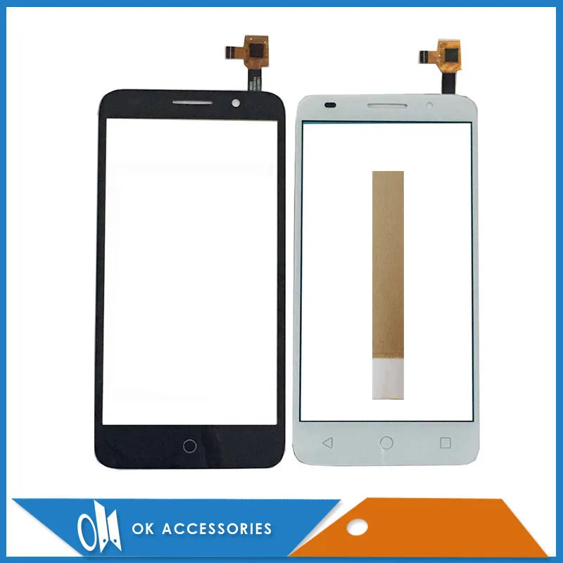 Для Alcatel One Touch Pop 3 OT5015 5015 5015A 5015D 5015E5015X сенсорный экран дигитайзер черный белый цвет с лентой