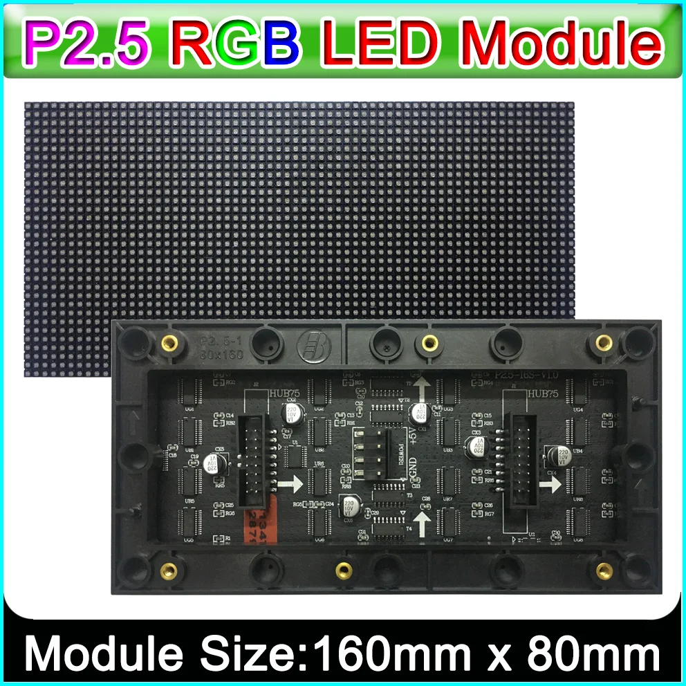 Najtaniej P2.5 w pełnym kolorowy moduł wyświetlacza led, 160mm x 80mm, 64*32 pikseli, SMD rgb 3 w 1 p3 panel ledowy, P4 P5 P6 P10 wideo modułu led