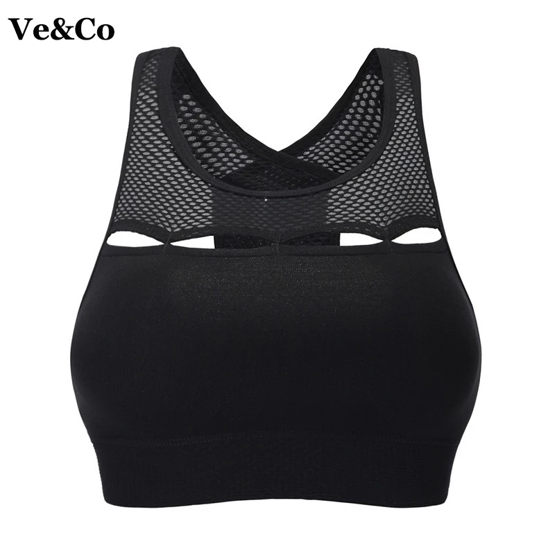 VE&CO New Yoga Bra Sports Bra For Running Fitness Top 2018 Nylon Women