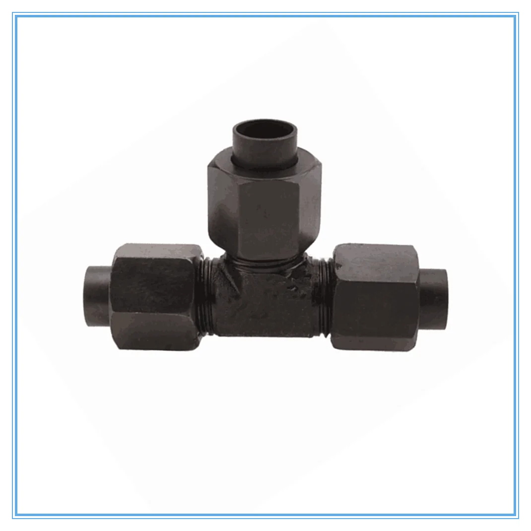 

High pressure oil pipe joint carbon steel 14mm reaming joint Marine joint expansion three pass Pipe Fitting