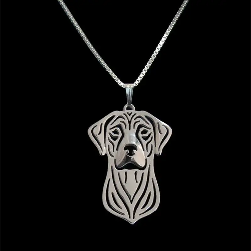 Collane Con Ciondolo Cane Placcato Argento Da Donna Amanti Collane Con Cane Ridgeback Rodesiano In Lega Drop Shipping
