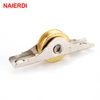 4PCS NAIERDI Sliding Door Roller Cabinet Copper Caster Wheel Pulley Runners For Wardrobe Window Furniture Hardware ► Photo 2/6