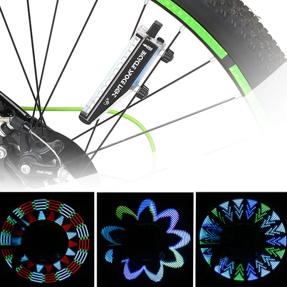 14 LED DIY Bicycle Light Bike Wheel Spokes Light USB Rechargeable Motor