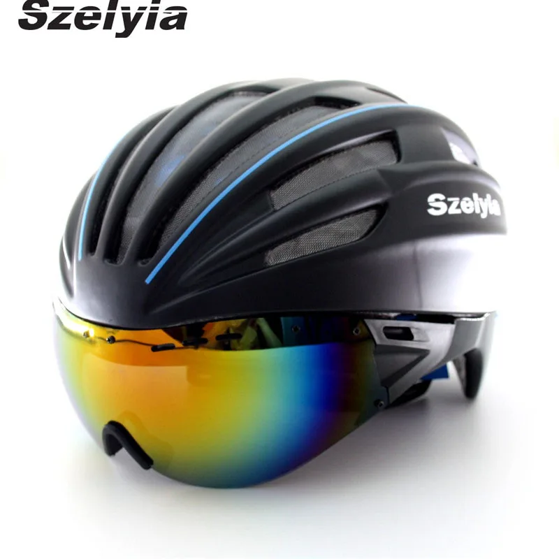 cycling helmet multi lens sunglasses visor bicycle helmet casco
